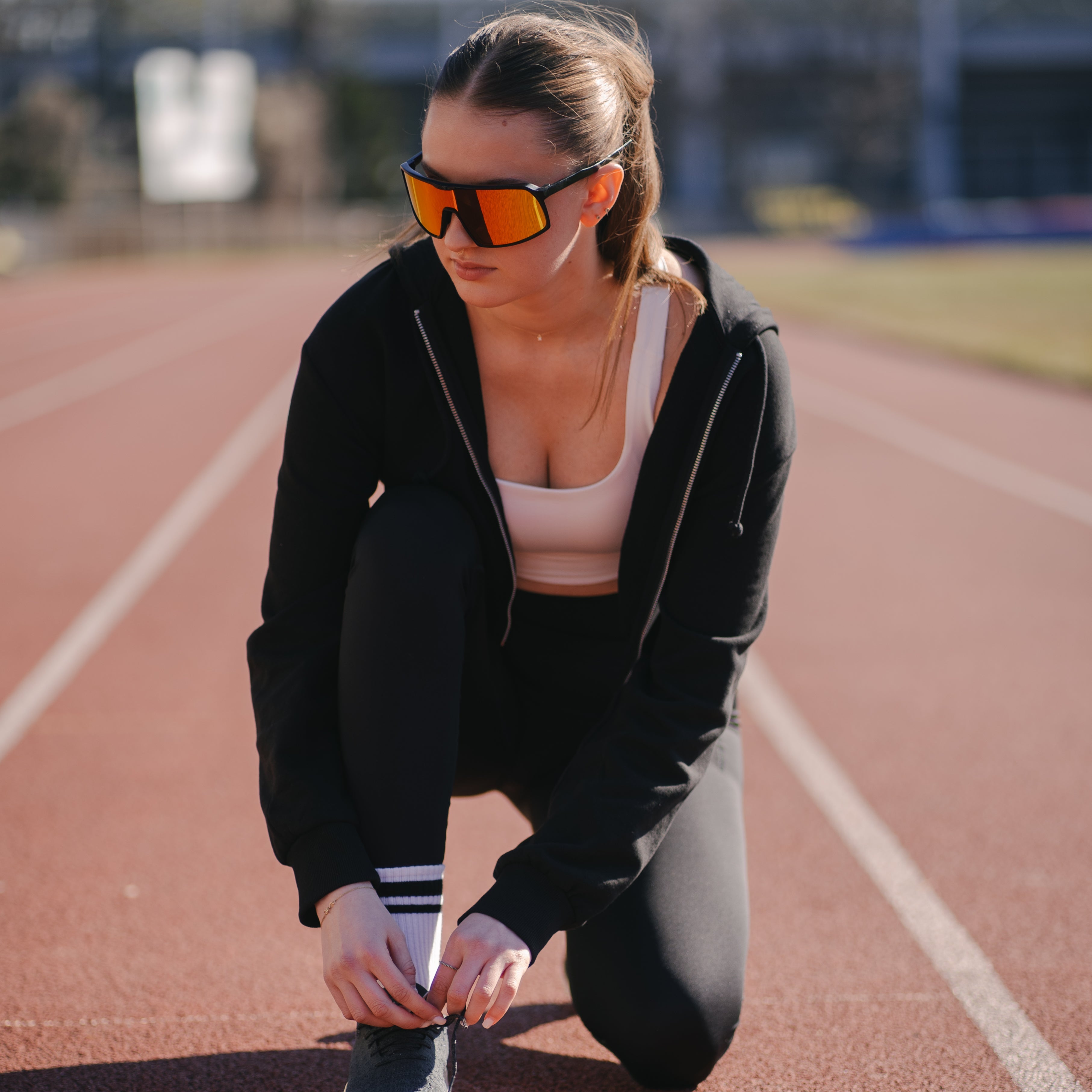 Alpha | Black | Red Mirror Lenses
