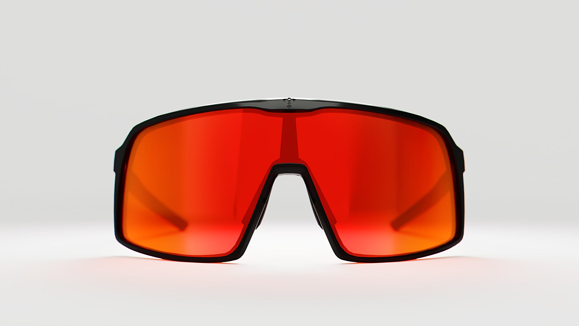 KE1797 Black with Red Mirror Lenses