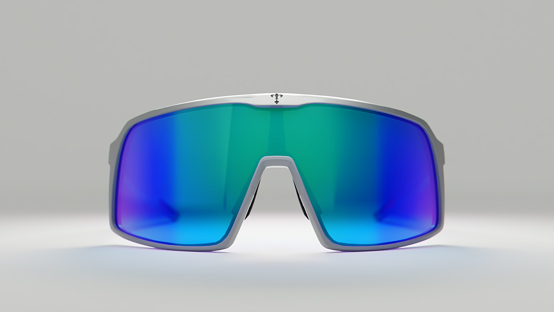 KE1797 White with Blue Mirror Lenses