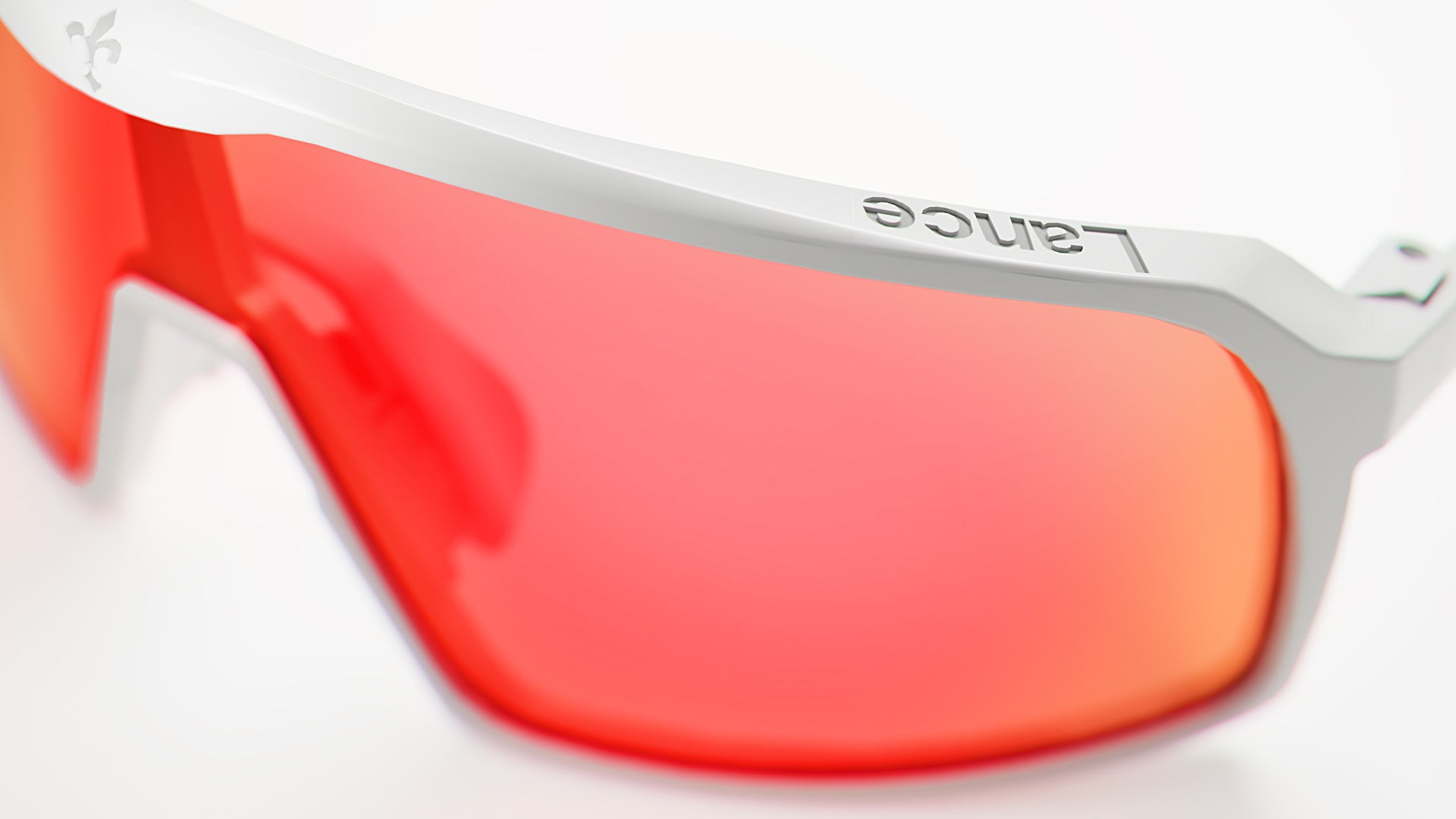 KE1797 White with Red Mirror Lenses