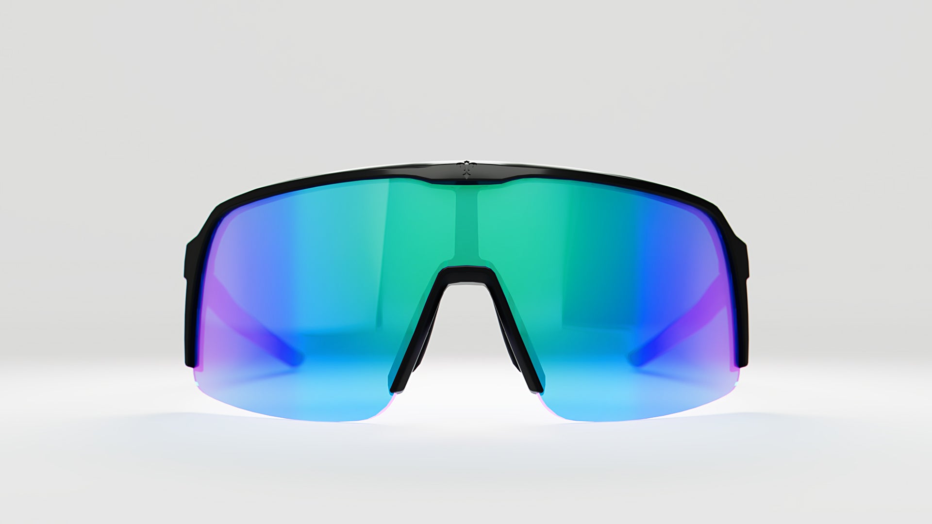 KE1798 Black with Blue Mirror Lenses